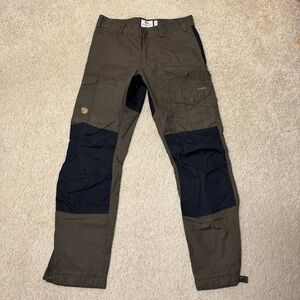 Fjallraven Keb G-1000 Trouser Pants Men's Outdoor Brown Black Size 29